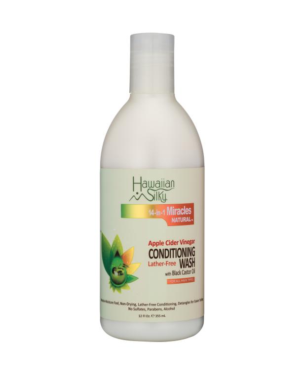 HAWAIIAN SILKY VINAIGRE DE CIDRE CO WASH CONDITIONNEUR LAVANT 355ml