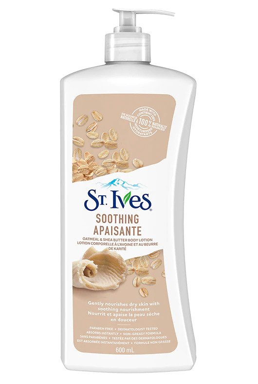 ST IVES LAIT CORPOREL APAISANT AU BEURRE DE KARITE 621 ml