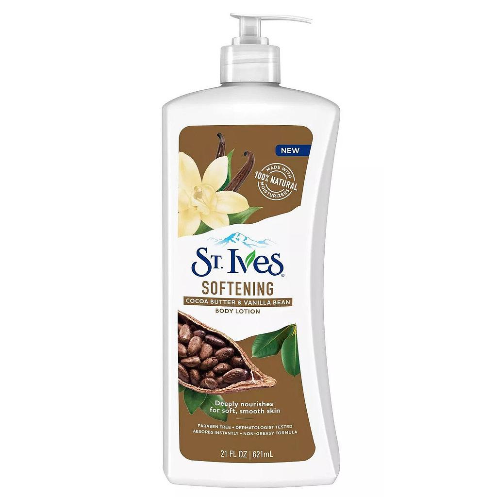ST IVES LAIT CORPOREL AU BEURRE DE CACAO 621 ml