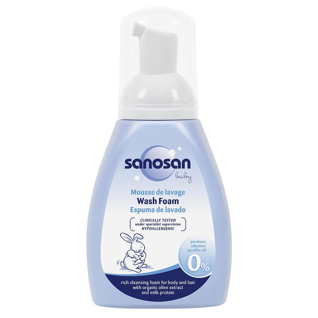 SANOSAN BABY WASH FOAM 250 ML