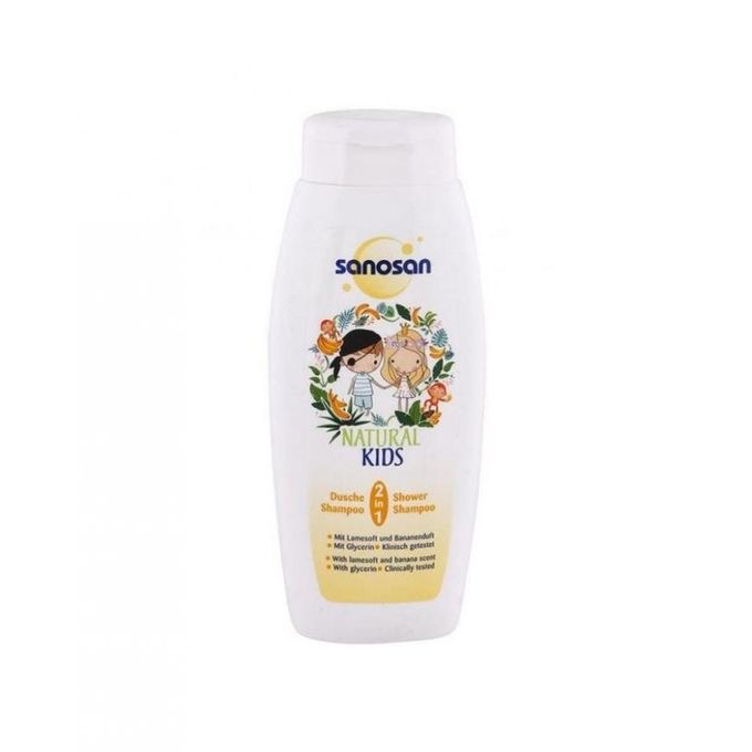 SANOSAN NAT KIDS 2IN1 SHOWER-SHAMP BANANA 250 ML