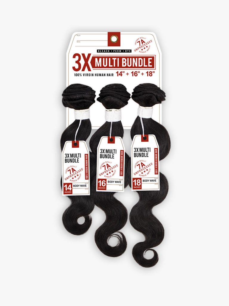 BARE&NATURAL BODY WAVE 18 20 22-7A 3X MULTI BUNDLE NATURAL