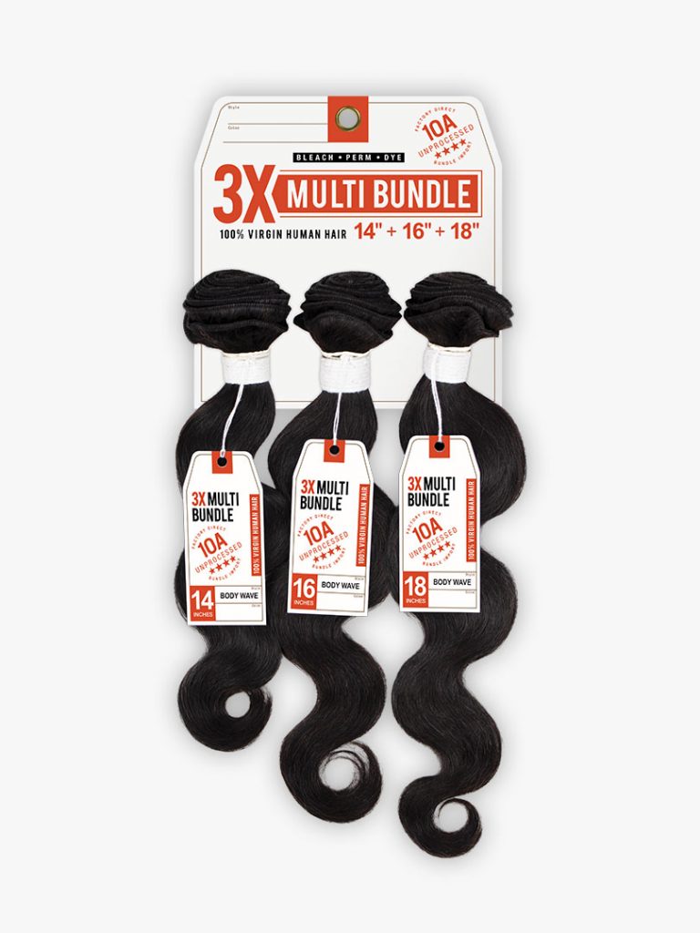 BARE&NATURAL BODY WAVE 18 20 22-10A 3X MULTI BUNDLE NATURAL