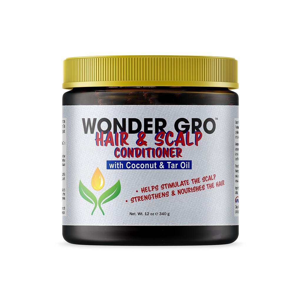 WONDER GRO HAIR & SCALP CONDITIONER COCONUT & TAR OIL 12 OZ