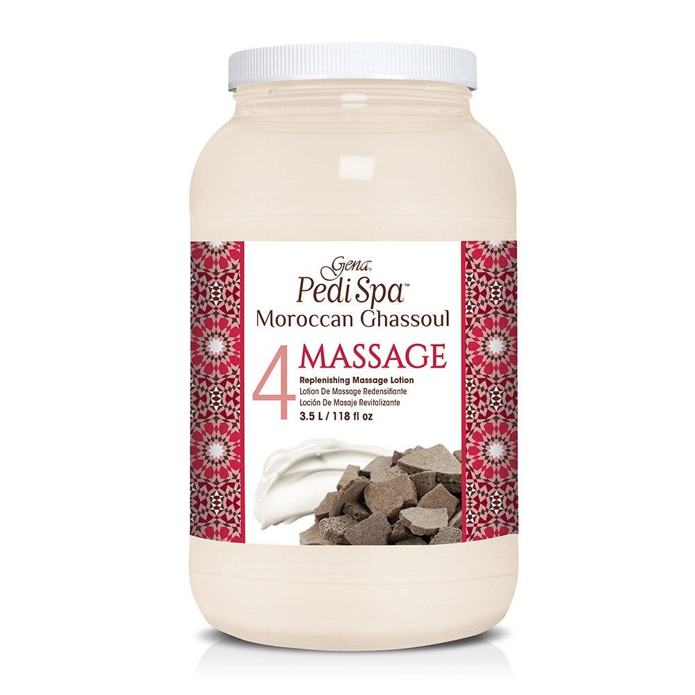 GENA PEDI SPA MOROCCAN GHASSOUL LOTION DE MASSAGE 118 OZ