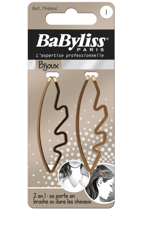 BABYLISS BARRETTES METALLIQUES 2 PCS